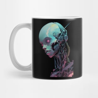 Futuristic skull Mug